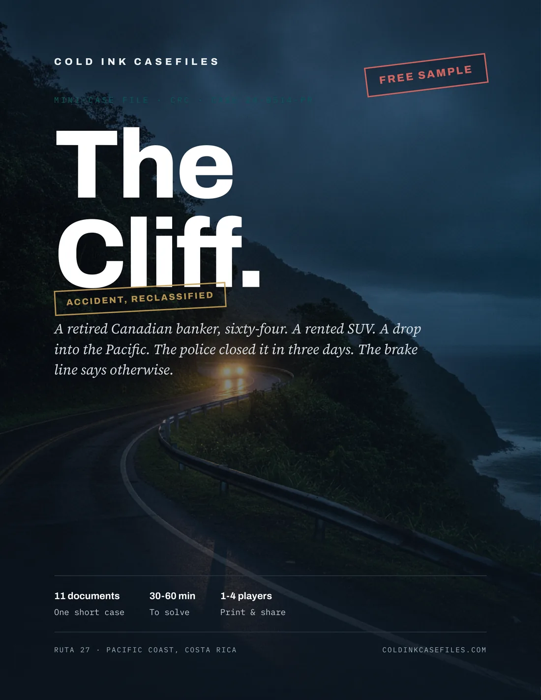 The Cliff free case file cover