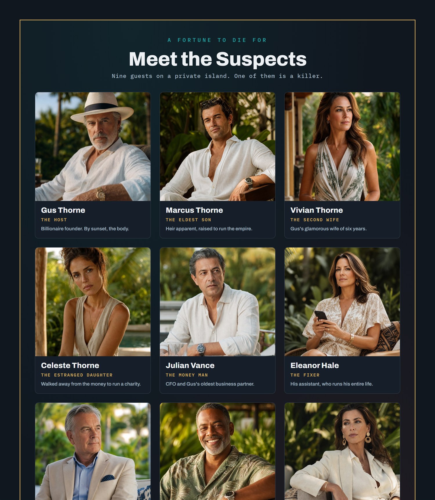 Meet the suspects